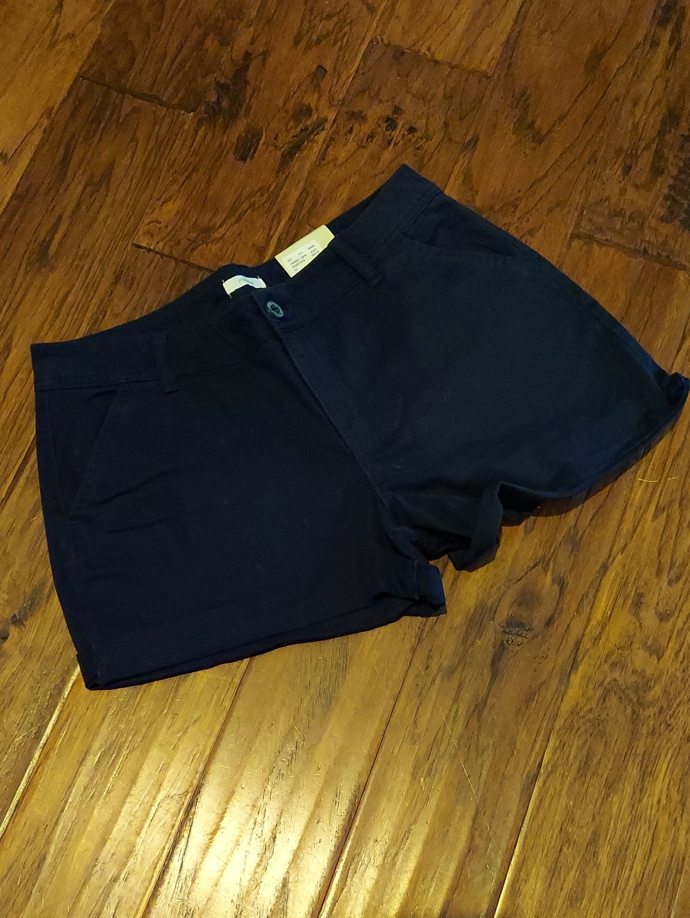 Maurices Chino Midrise 3.5 Inseam Shorts Navy Blue 12 New